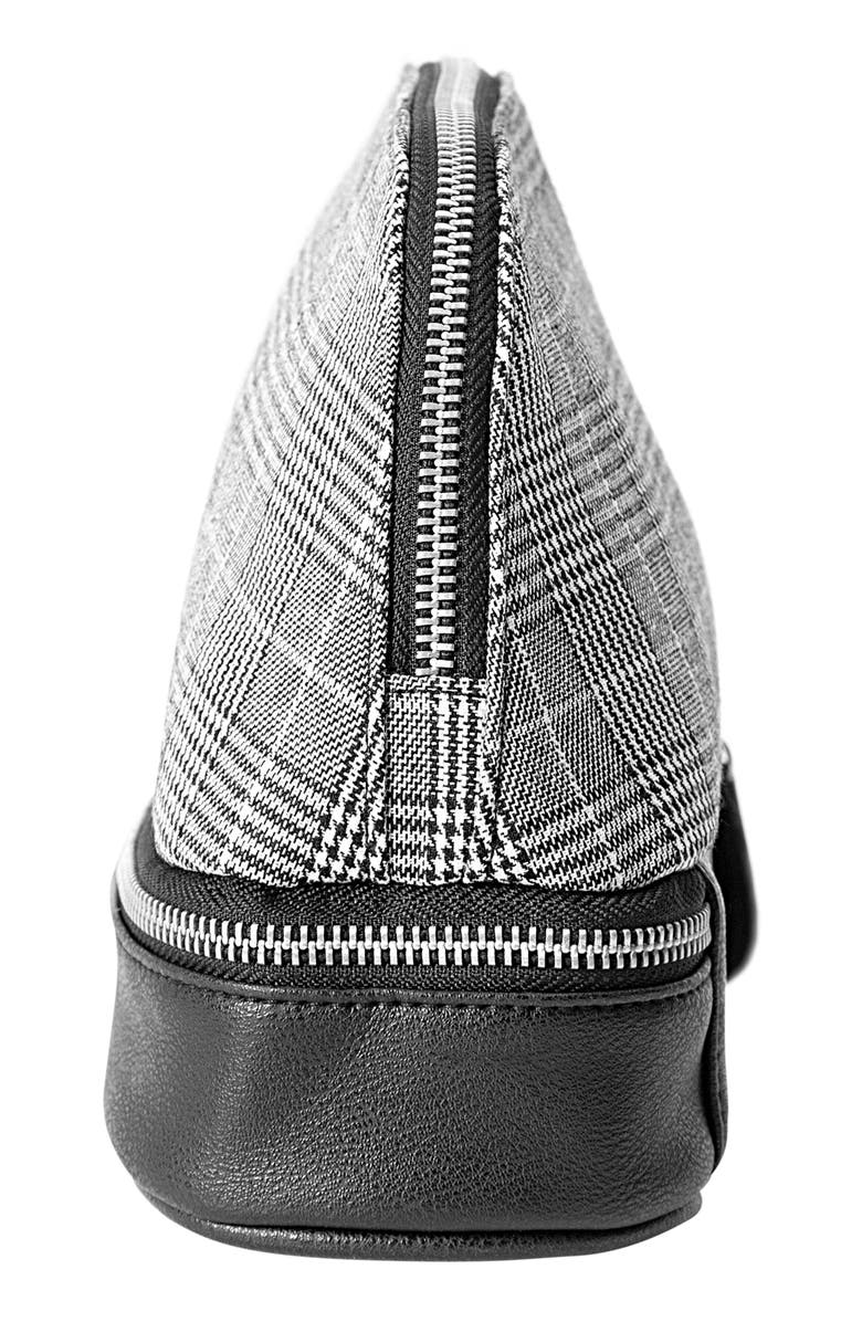 Cathy's Concepts Monogram Glen Plaid Travel Case, Alternate, color, 