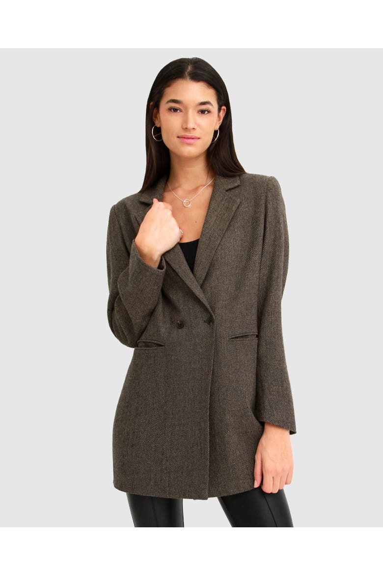 Kensington Oversized Coat, Main, color, BROWN