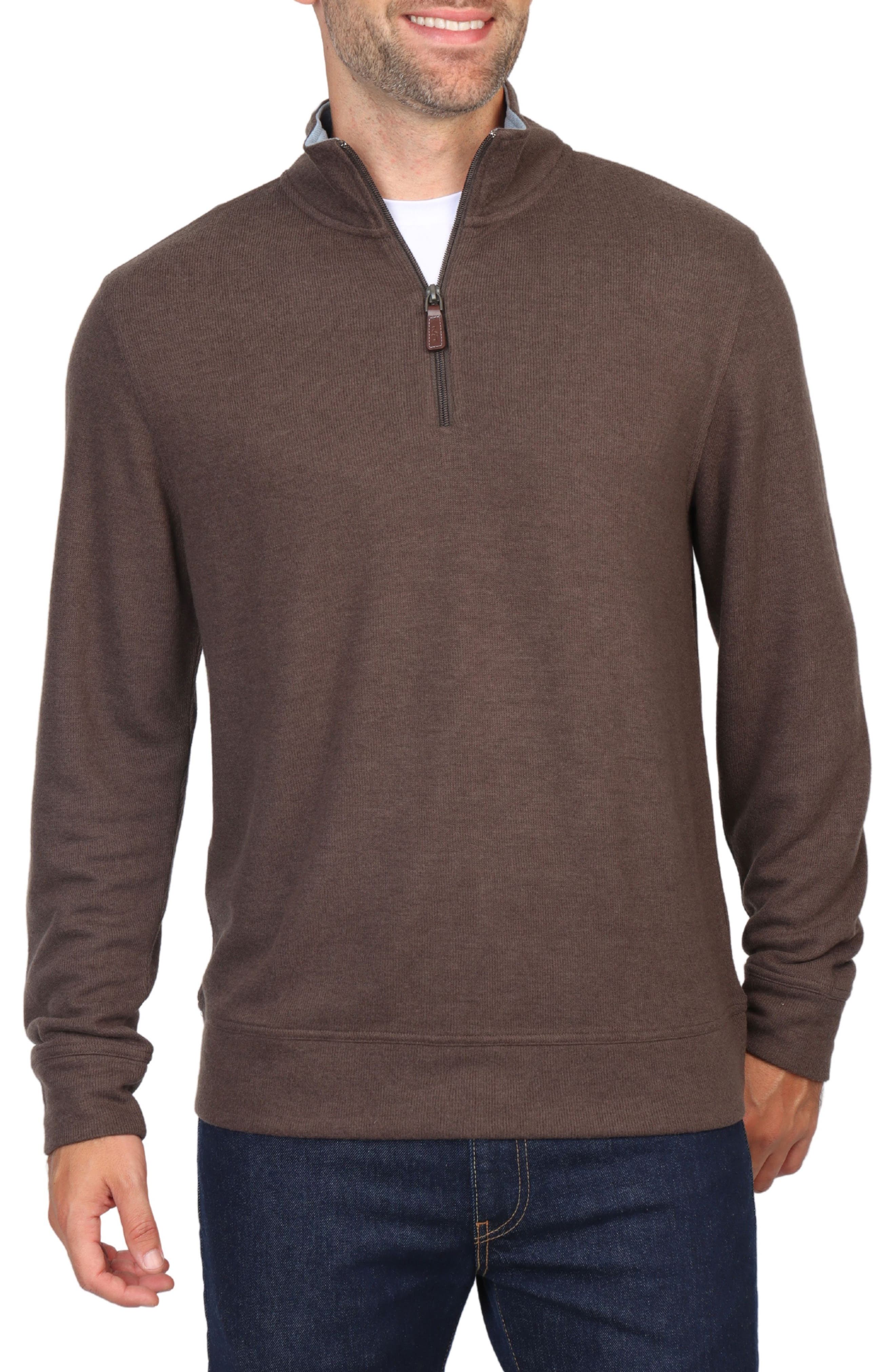 TailorByrd French Rib Quarter Zip Pullover