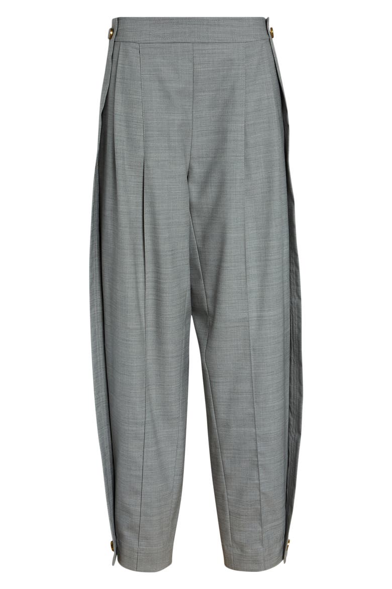 Valiant Stretch Wool Barrel Leg Pants, Alternate, color, GREY MELANGE