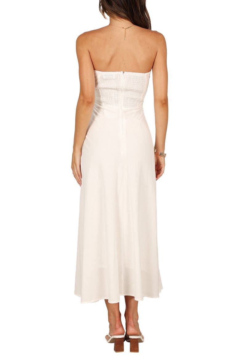 rosetta cutout cotton & linen strapless dress Petal and Pup Women's Rosetta Dress