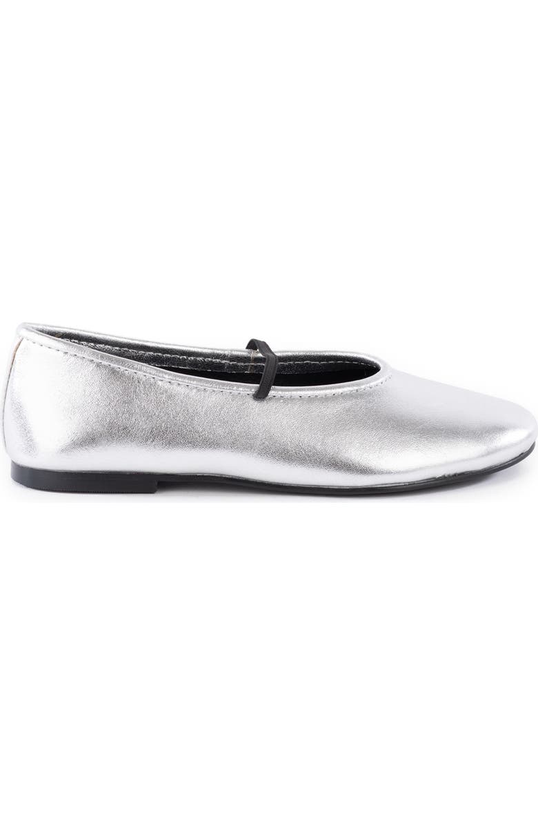 Seychelles Neon Moon Metallic Mary Jane Flat, Alternate, color, Silver
