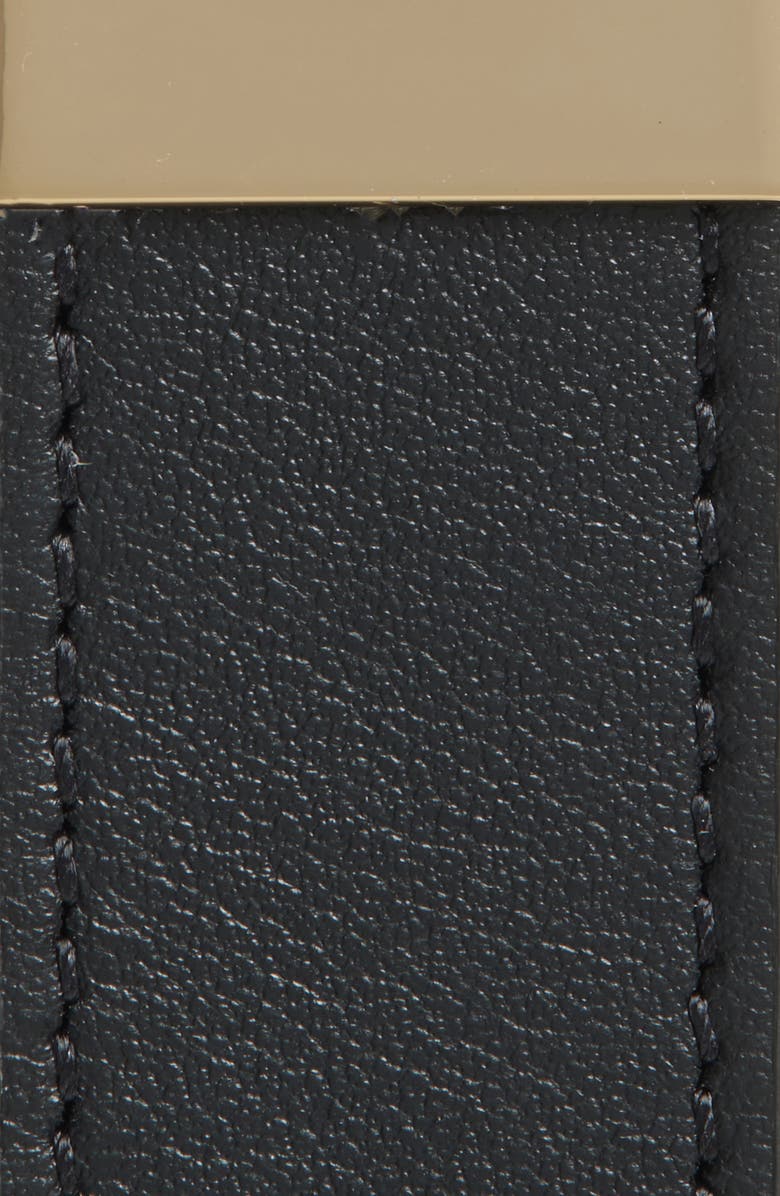 FRAME The Linking Leather Belt, Alternate, color, Black