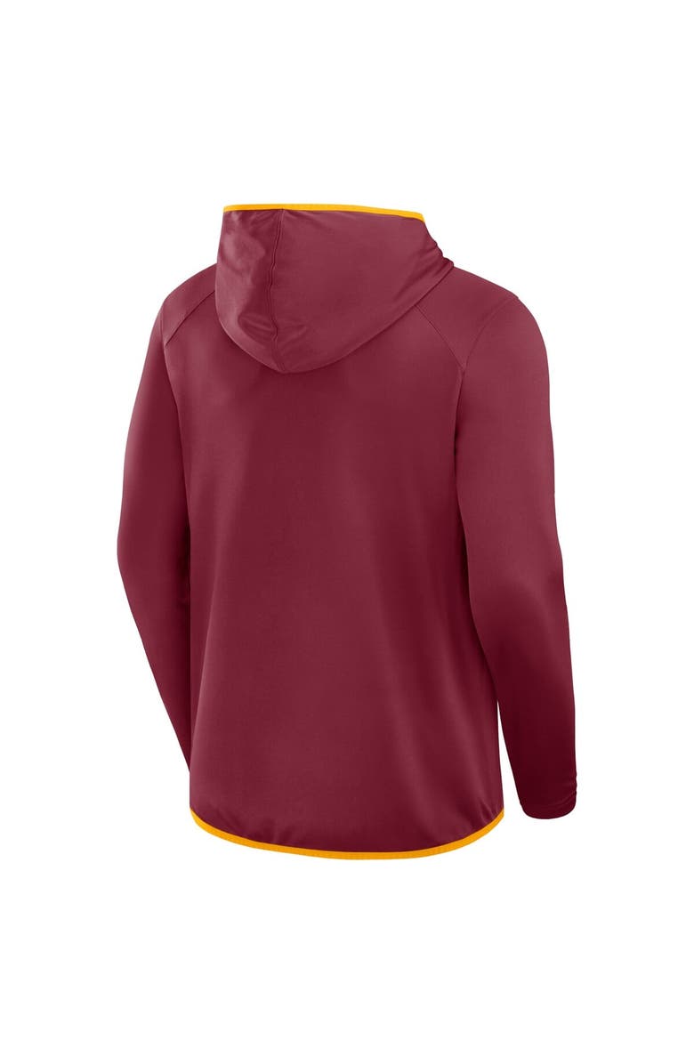 FANATICS Men's Fanatics Burgundy Washington Commanders Transitional Defender Hoodie Long Sleeve T-Shirt, Alternate, color, Burgundy