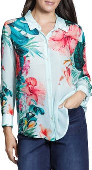 APNY Floral Button-Up Shirt