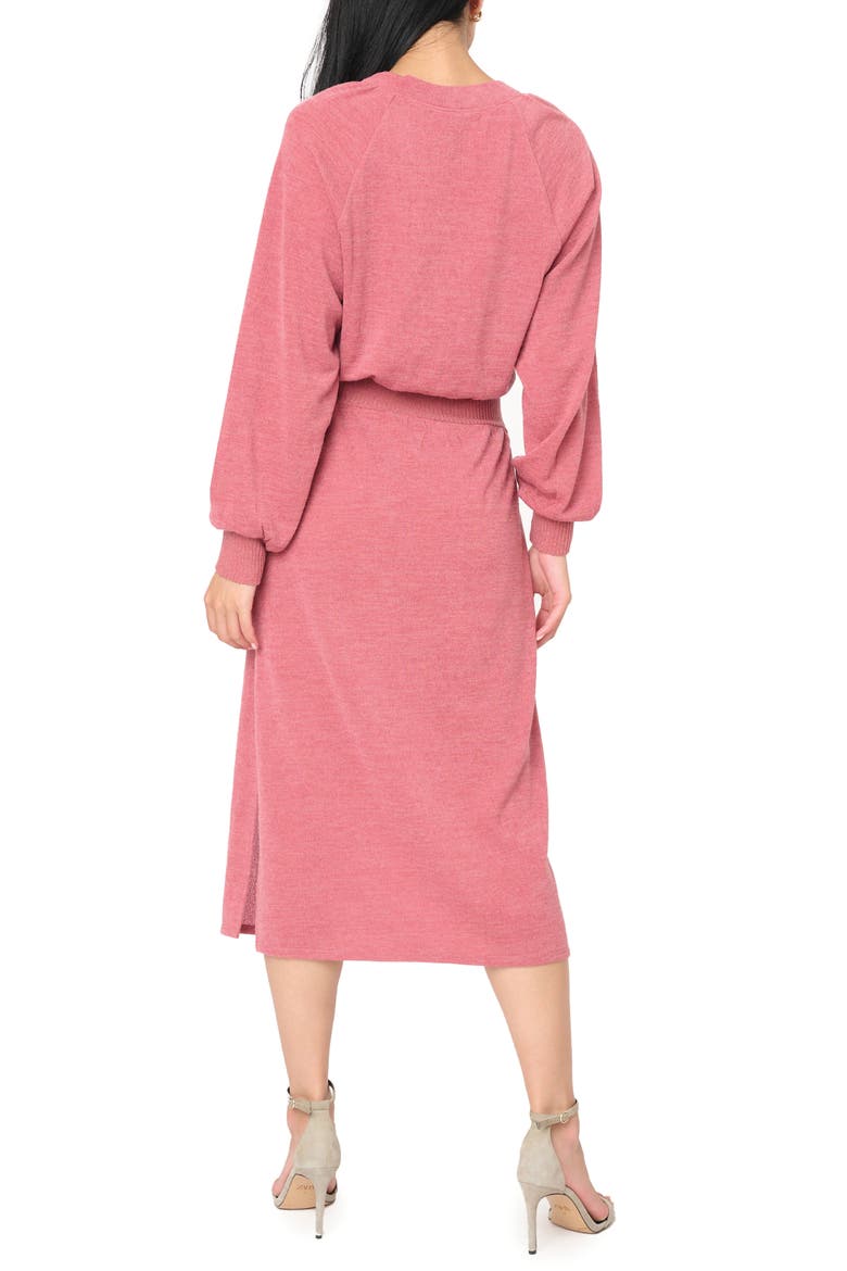 Long Sleeve Sweater Dress, Alternate, color, DARK MAUVE
