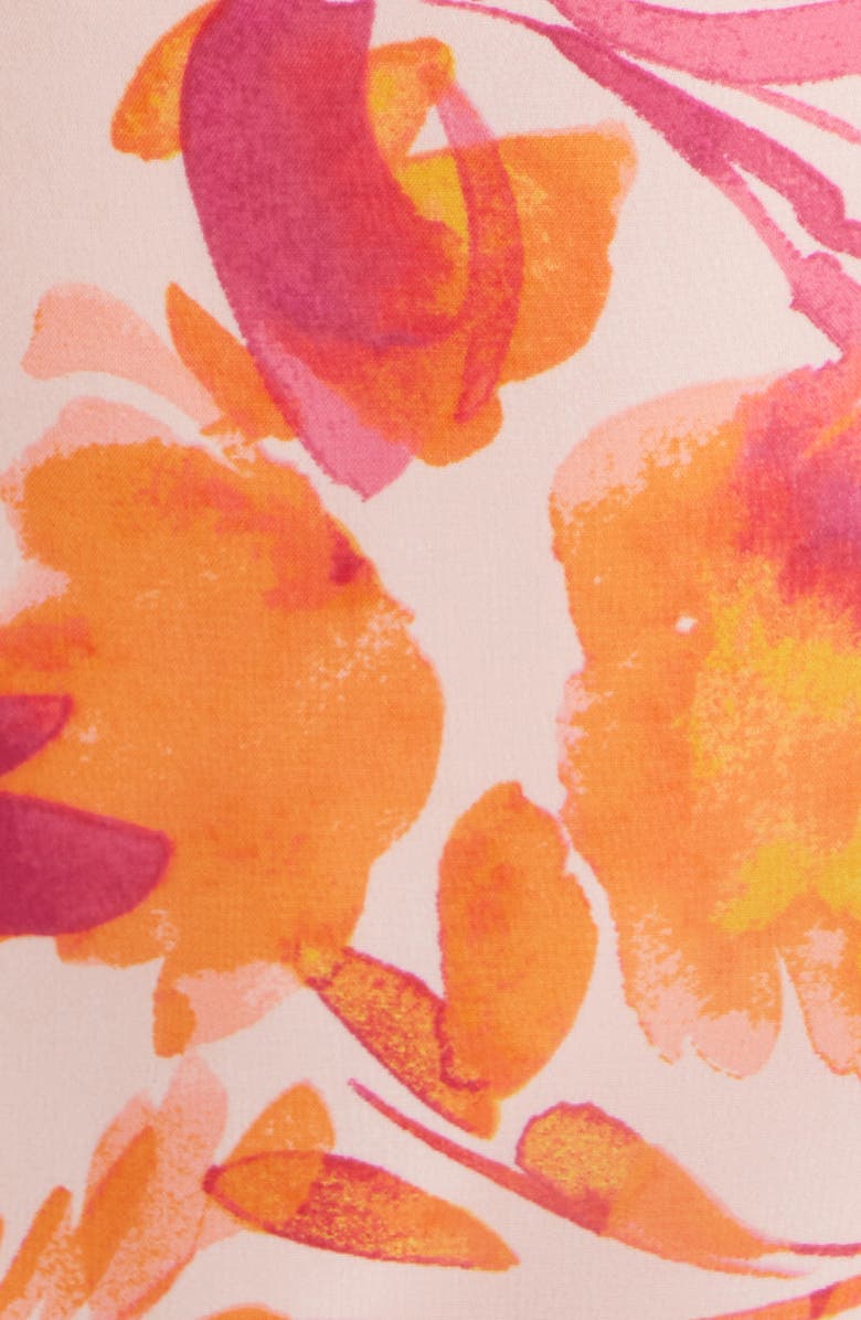 Eliza J Ruffle Mock Neck Maxi Dress, Alternate, color, Blush