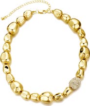 Adornia Pebbled Chain Necklace