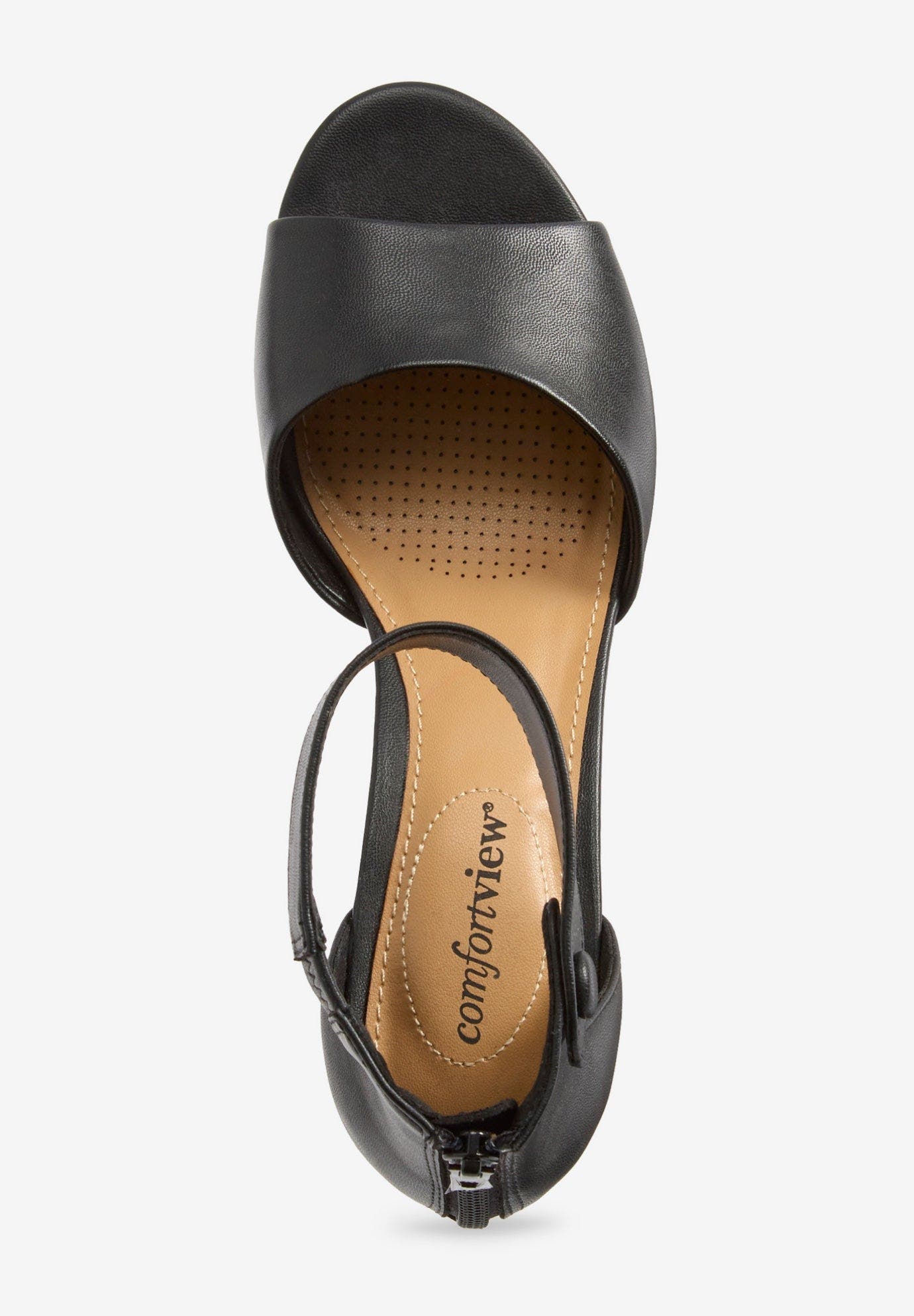 The Fallon Sandal, Alternate, color, BLACK
