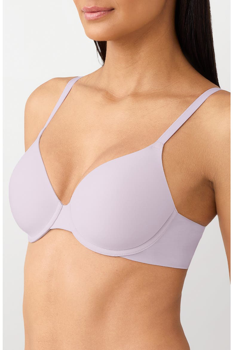 Comfort First Underwire T-Shirt Bra, Alternate, color, ORCHID HUSH