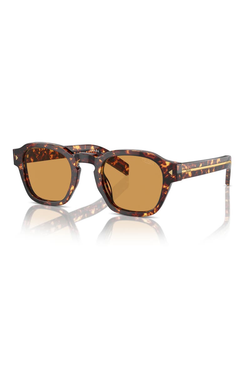 53mm Phantos Sunglasses, Alternate, color, BROWN
