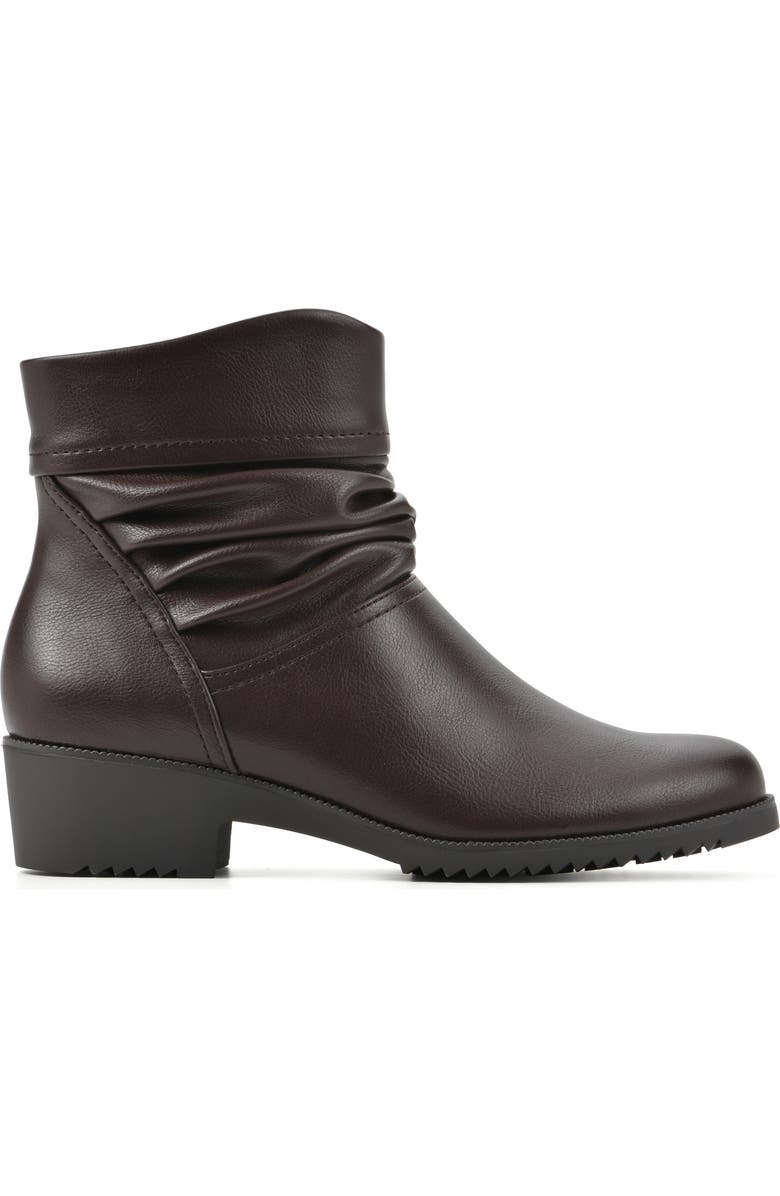 CLIFFS BY WHITE MOUNTAIN Durbon Scrunch Bootie, Alternate, color, Dk Brown/ Smooth