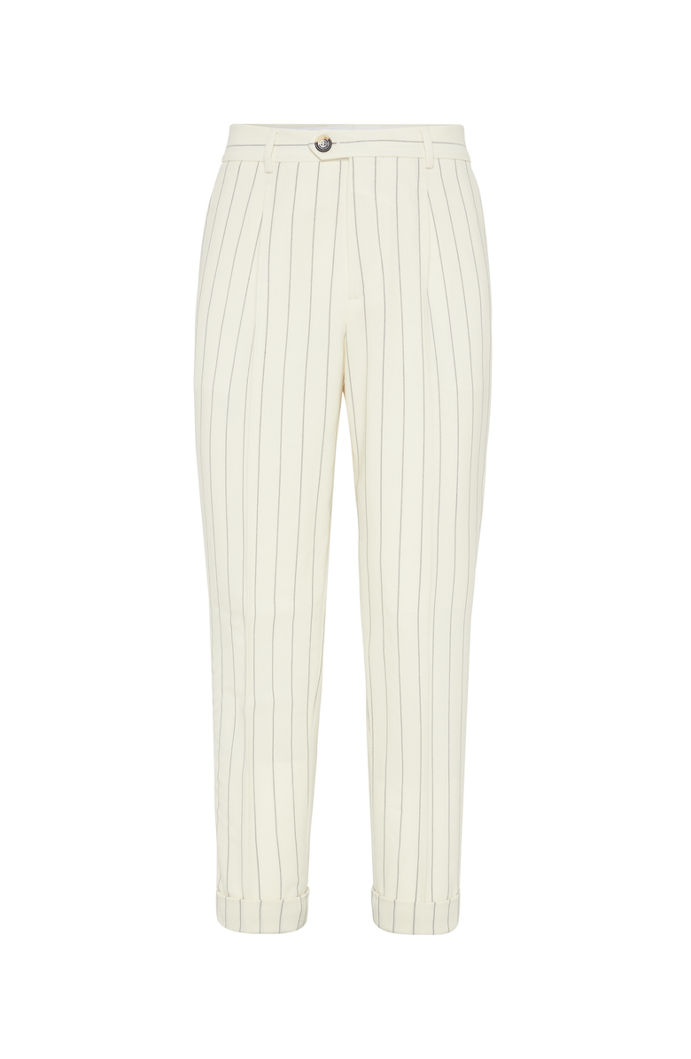 Brunello Cucinelli Chalk stripe trousers, Main, color, 