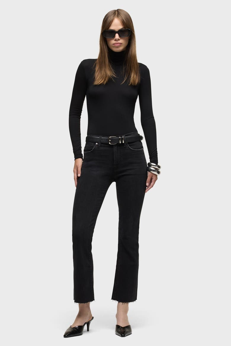 Barbara High-Rise Bootcut Crop, Alternate, color, Dark Raven