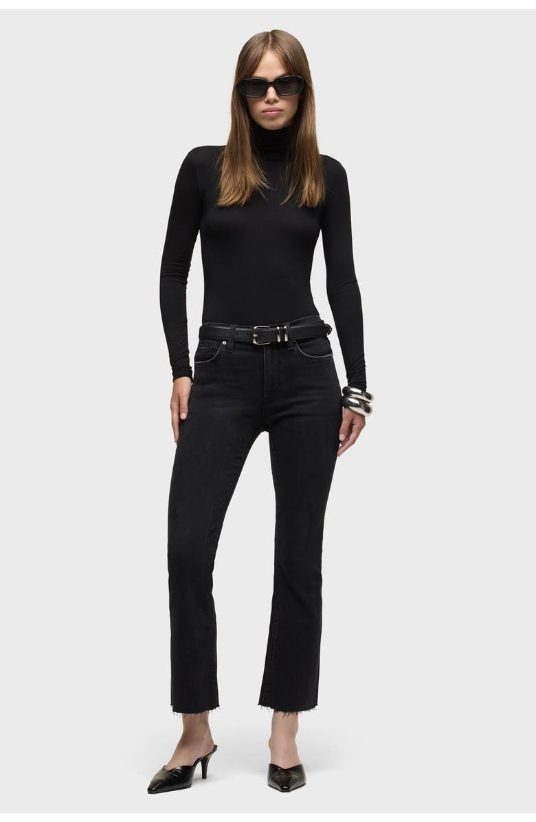 Hudson Jeans Barbara High-Rise Bootcut Crop, Alternate, color, Dark Raven