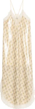 Zadig & Voltaire Ristyl Mirror Flowers Sequin Slipdress