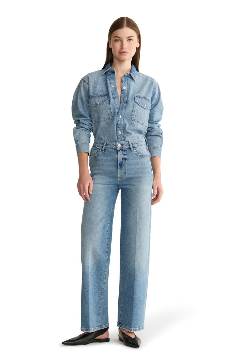 Smo Denim Shirt, Alternate, color, SILVERADO