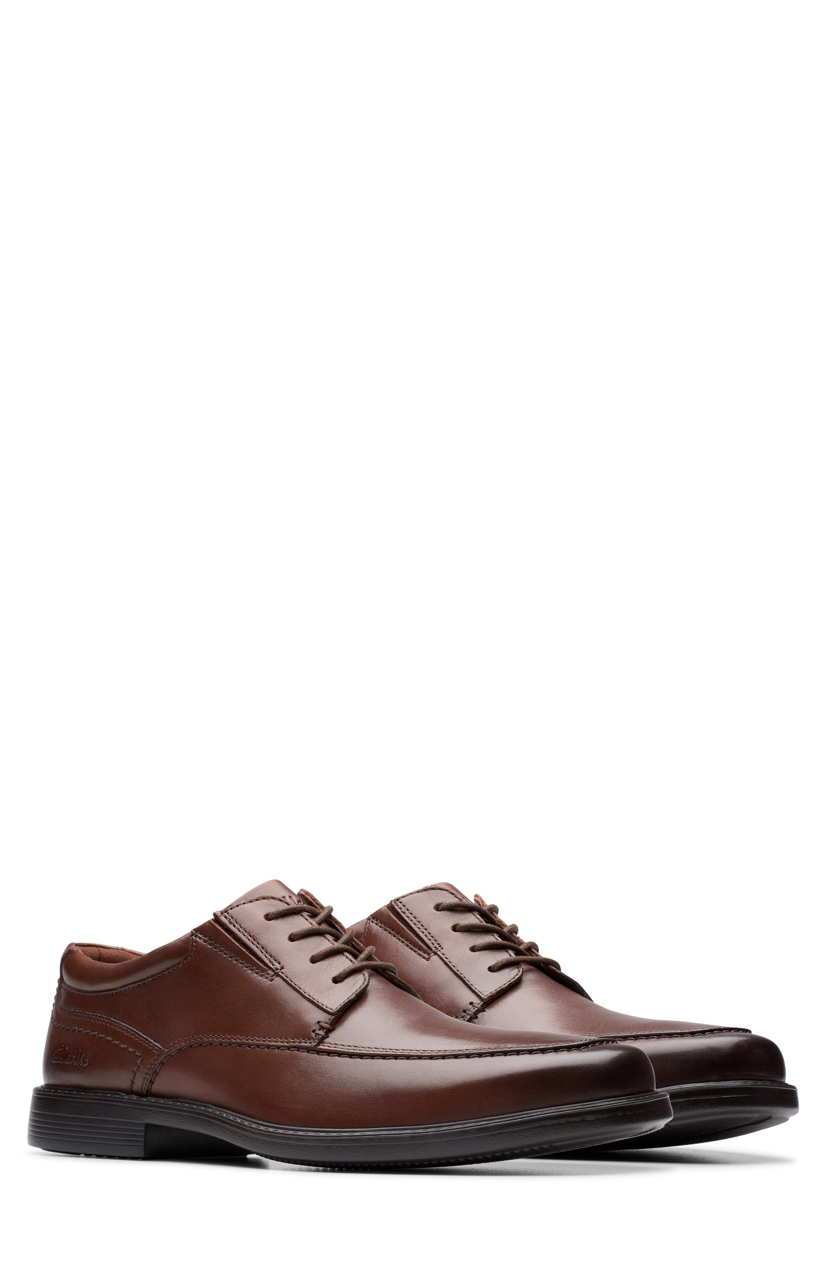 Dresslite Apron Toe Derby, Alternate, color, MAHOGANY LEATHER