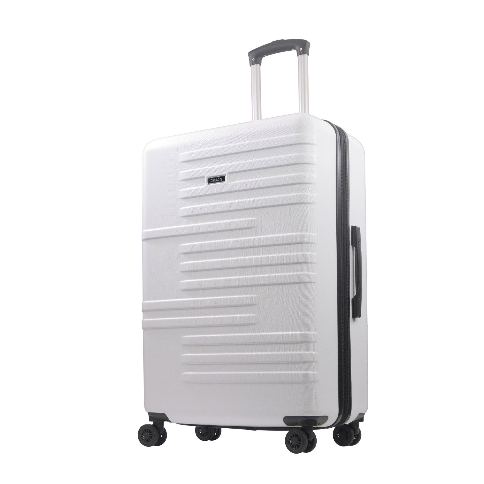American Dreamliner 30" Hardside Luggage with Expansion in White 