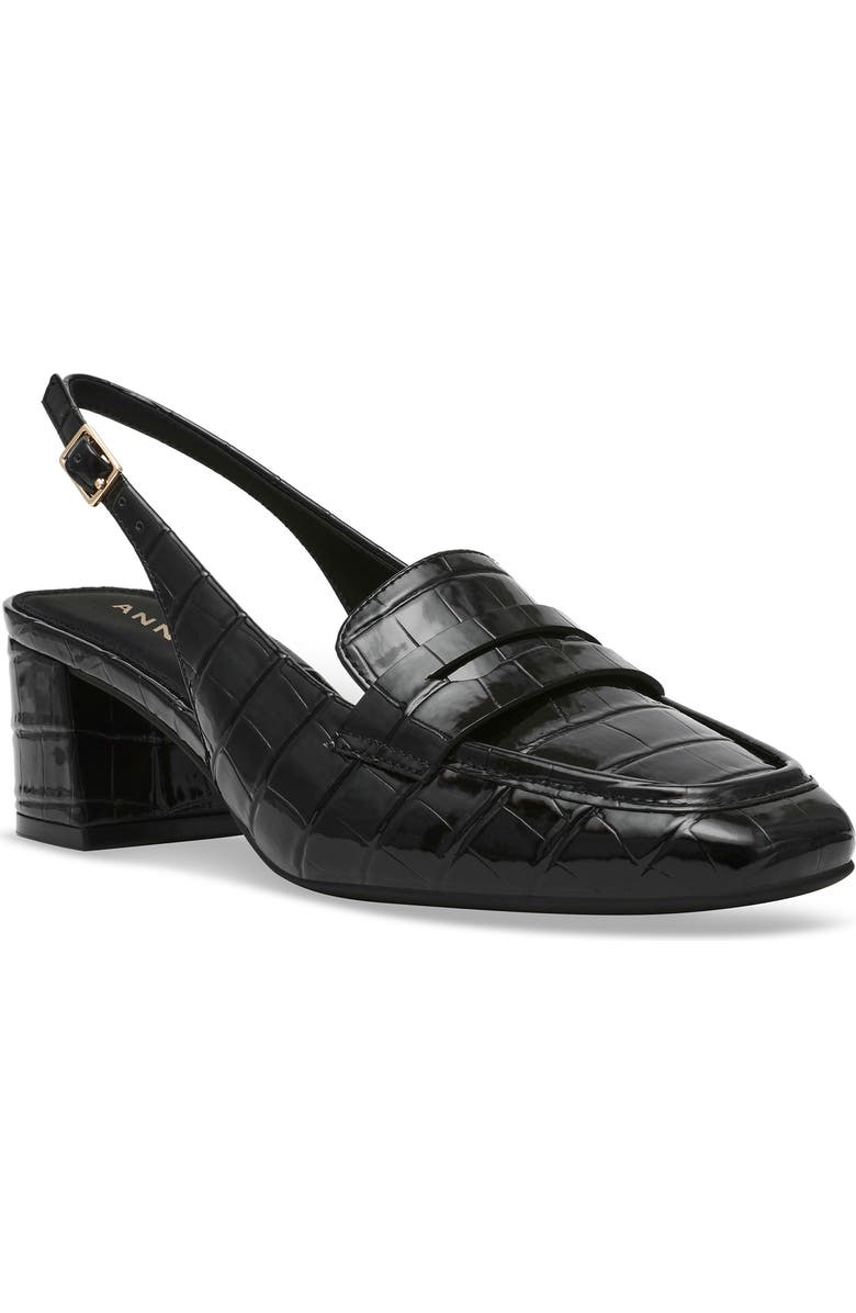 Anne Klein Mona Slingback Penny Loafer Pump, Main, color,