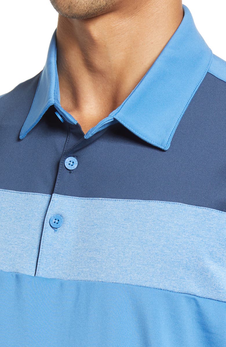 adidas Golf Men's Stretch Colorblock Polo Shirt, Alternate, color,