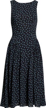 Reformation Anelis Polka Dot Drop Waist Midi Dress