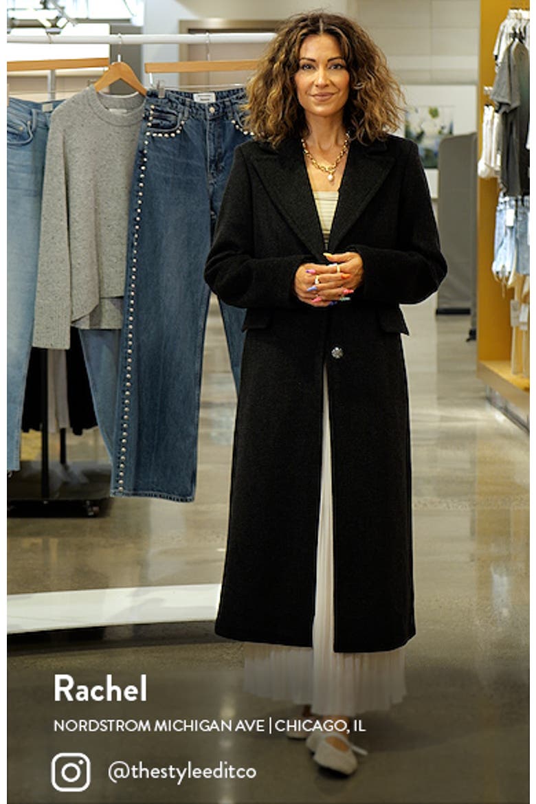 Single Breasted Twill Reefer Coat video