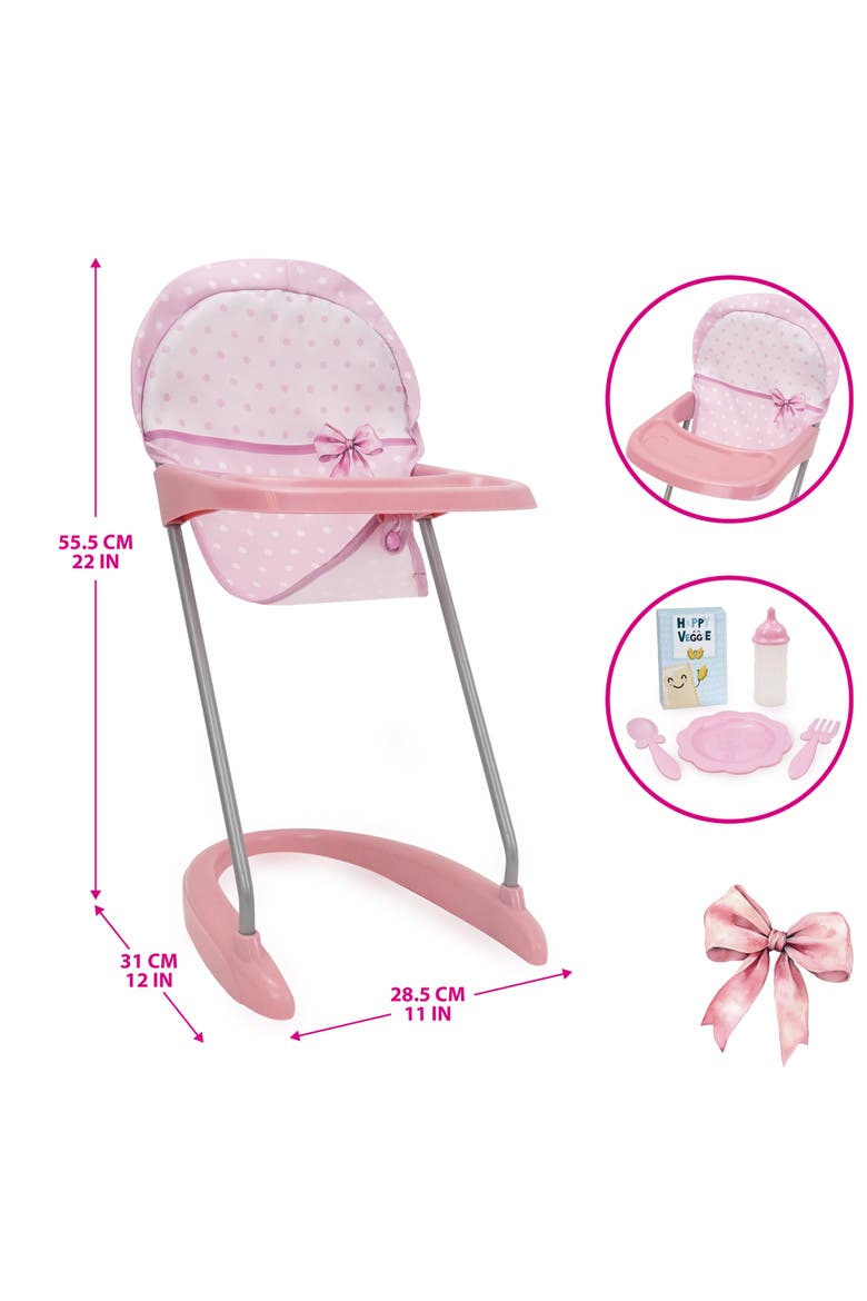 Bow Travel Care N' Feed Doll Accessory Set 8pc, Alternate, color, Multicolored