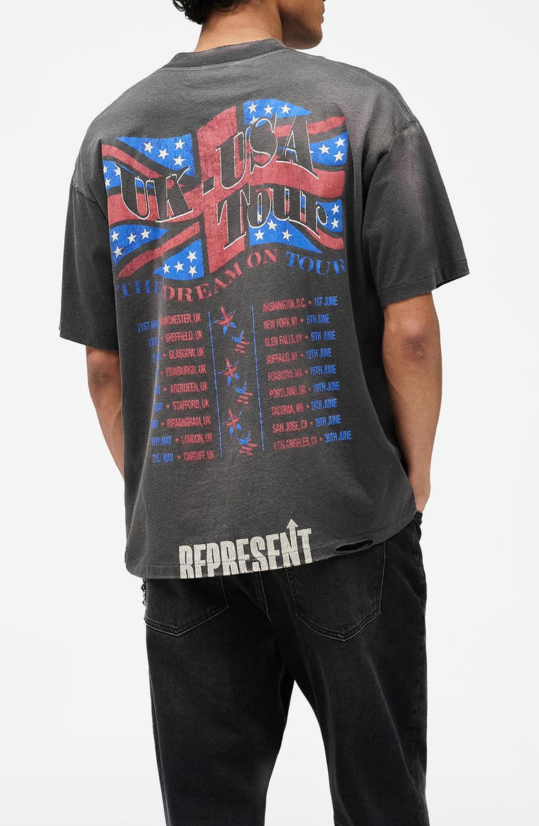 Represent Dream On Tour Graphic T-Shirt, Alternate, color, Sun Fade Grey
