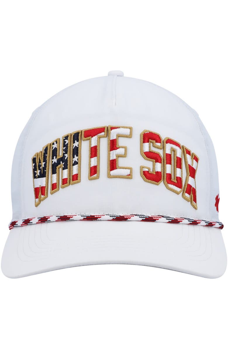 '47 Men's '47 White Chicago White Sox Flag Flutter Hitch Snapback Hat, Alternate, color,