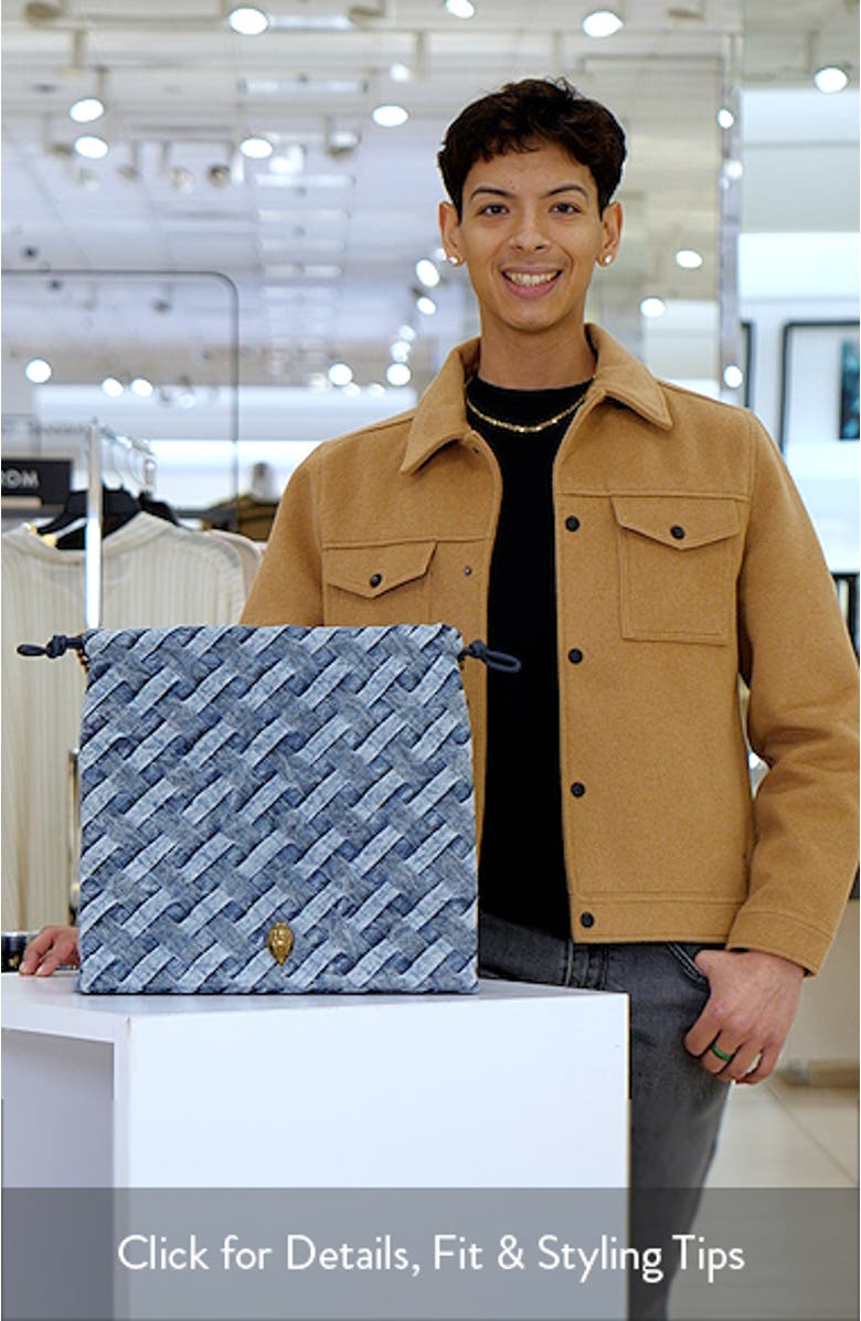 Kensington Drawstring Denim Shoulder Bag, sales video thumbnail