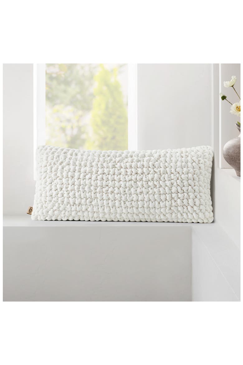 Coco Puff Accent Pillow, Alternate, color, SNOW