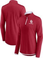 FANATICS Women's Fanatics Crimson Oklahoma Sooners Worth the Drive Quarter-Zip Top