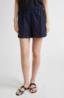 Theory Stripe Cotton Boxers Shorts