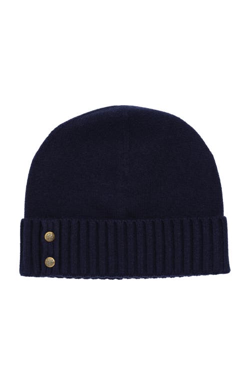 Lauren Ralplh Lauren Crest Knit Beanie In Black