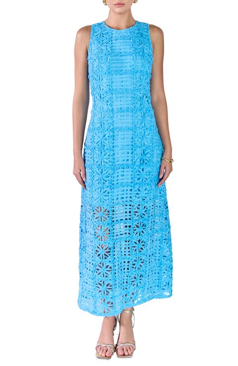 Textured Sleeveless Maxi Dress