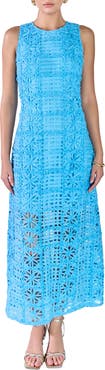 Endless Rose Textured Sleeveless Maxi Dress