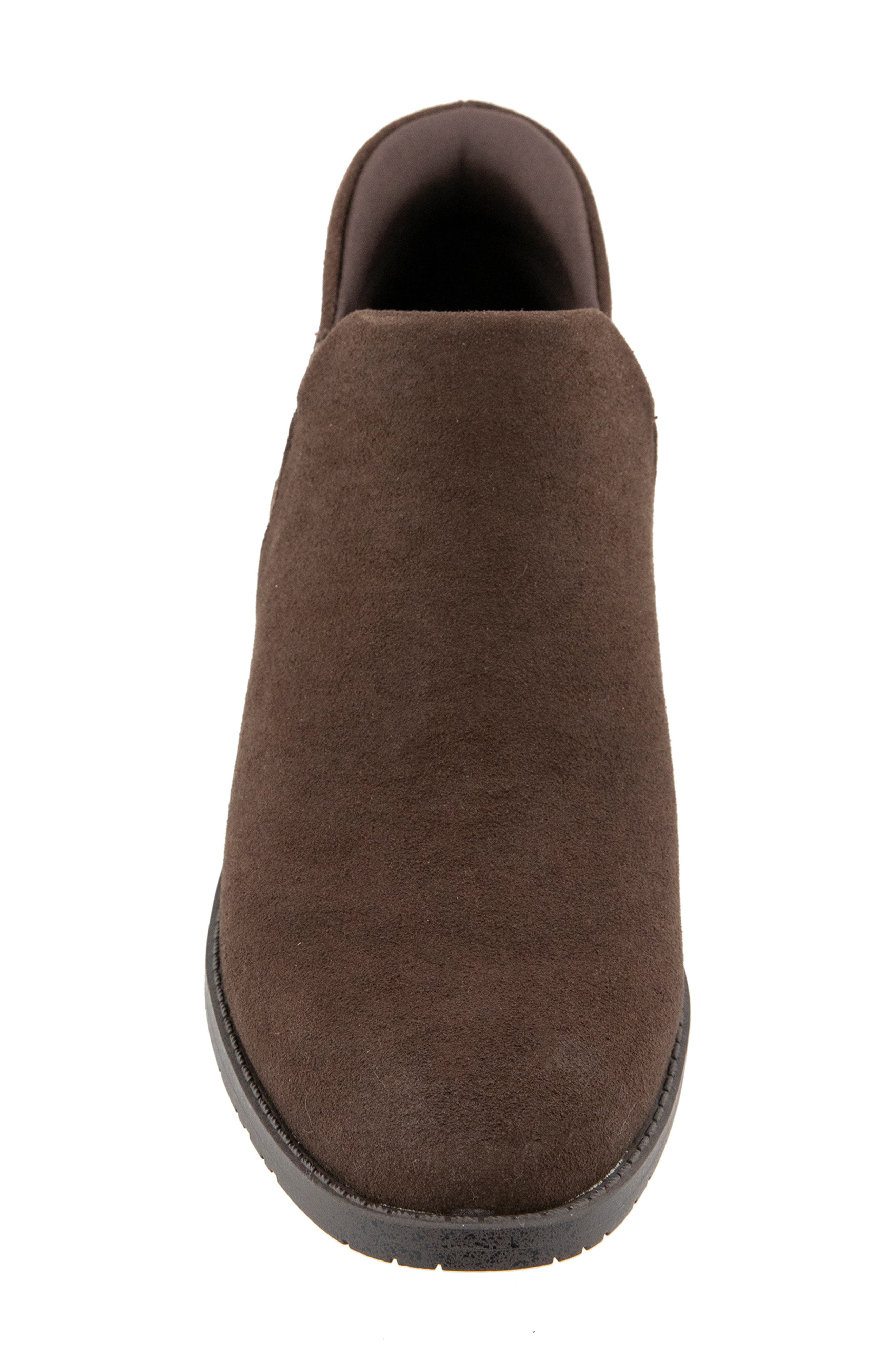 Stella Bootie, Alternate, color, CHOCOLATE SUEDE