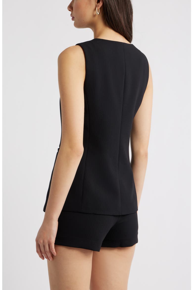 Icon Twill Waistcoat, Alternate, color, BLACK