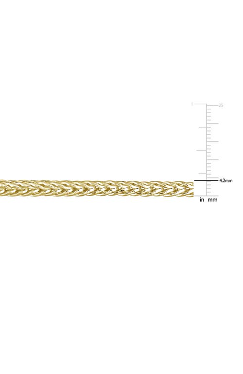 Delmar 4.2mm Foxtail Chain Necklace & Bracelet Set In Gold