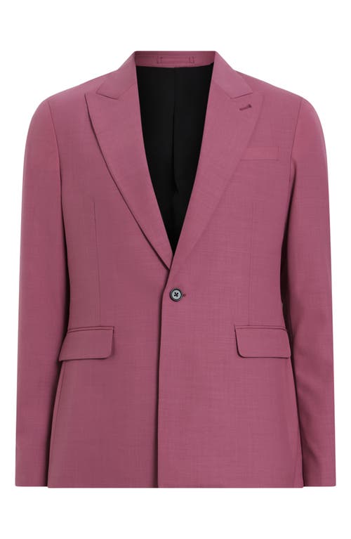 Allsaints Aura Skinny Fit Stretch Blazer In Pink
