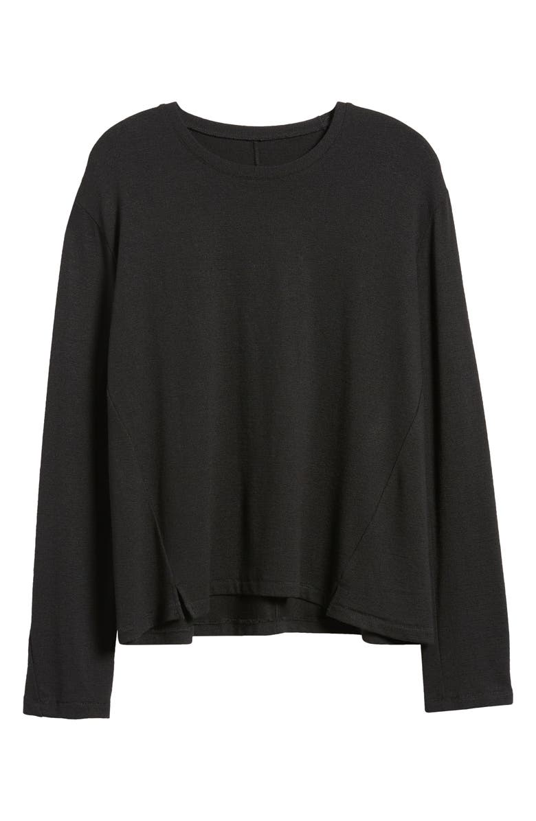 rag & bone The Knit Long Sleeve T-Shirt, Alternate, color, Black