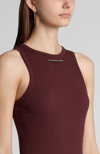 Rib Body-Con Midi Dress