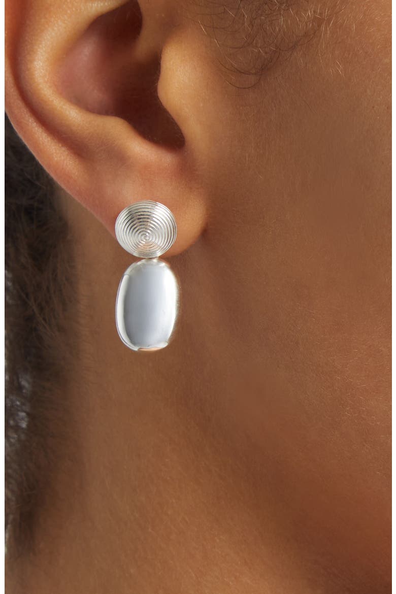 The Carla Drop Earrings, Alternate, color, SILVER