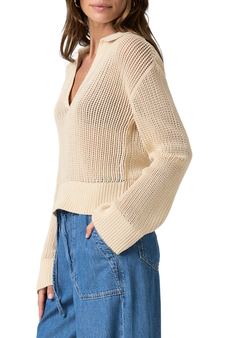 Riva Open Stitch Sweater, Alternate, color, NEUTRAL ECRU