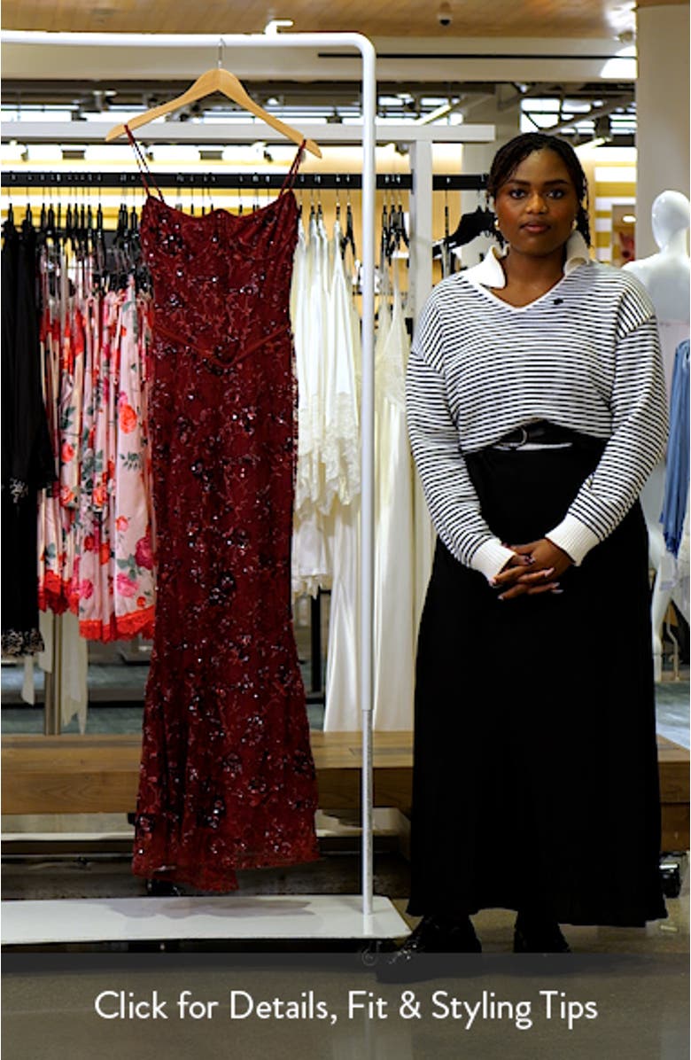 Naima Hand Beaded Gown, sales video thumbnail