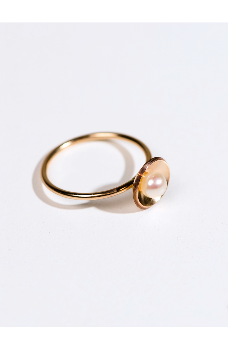 ABLE Emma Pearl Dish Ring, Alternate, color, Gold-Filled