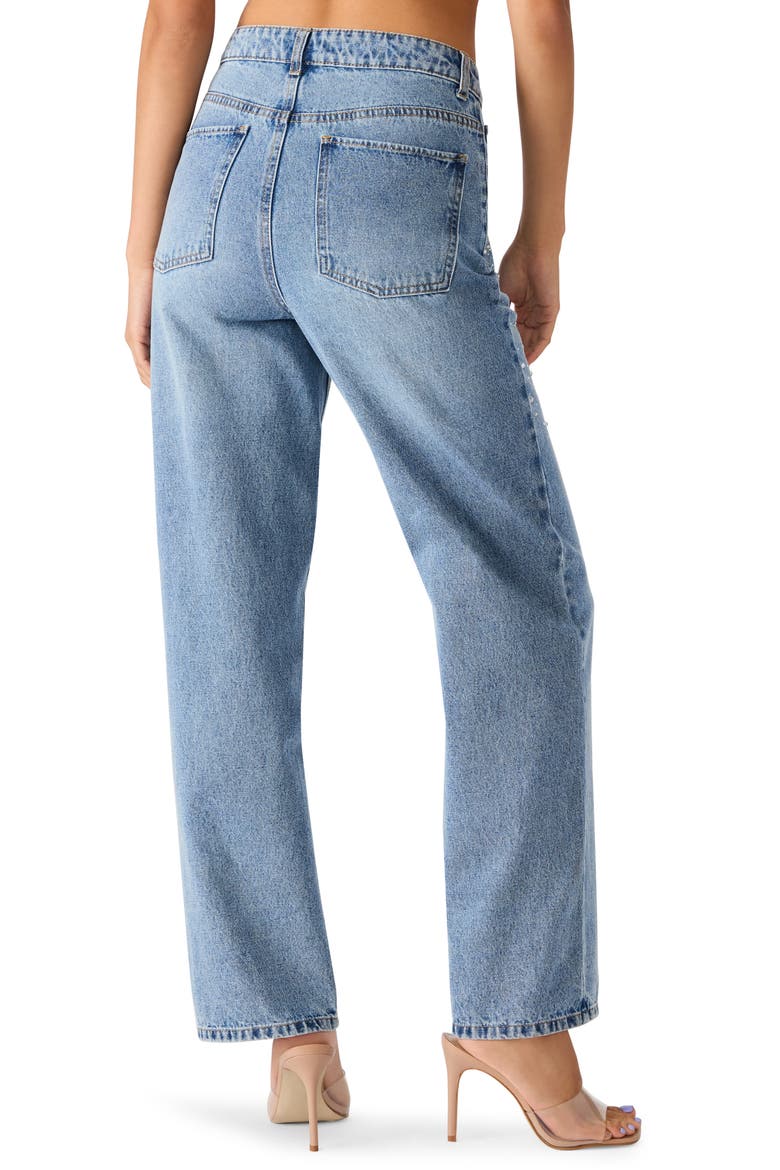 Taylor Crystal Embellished Straight Leg Jeans, Alternate, color, CHLOE WASH