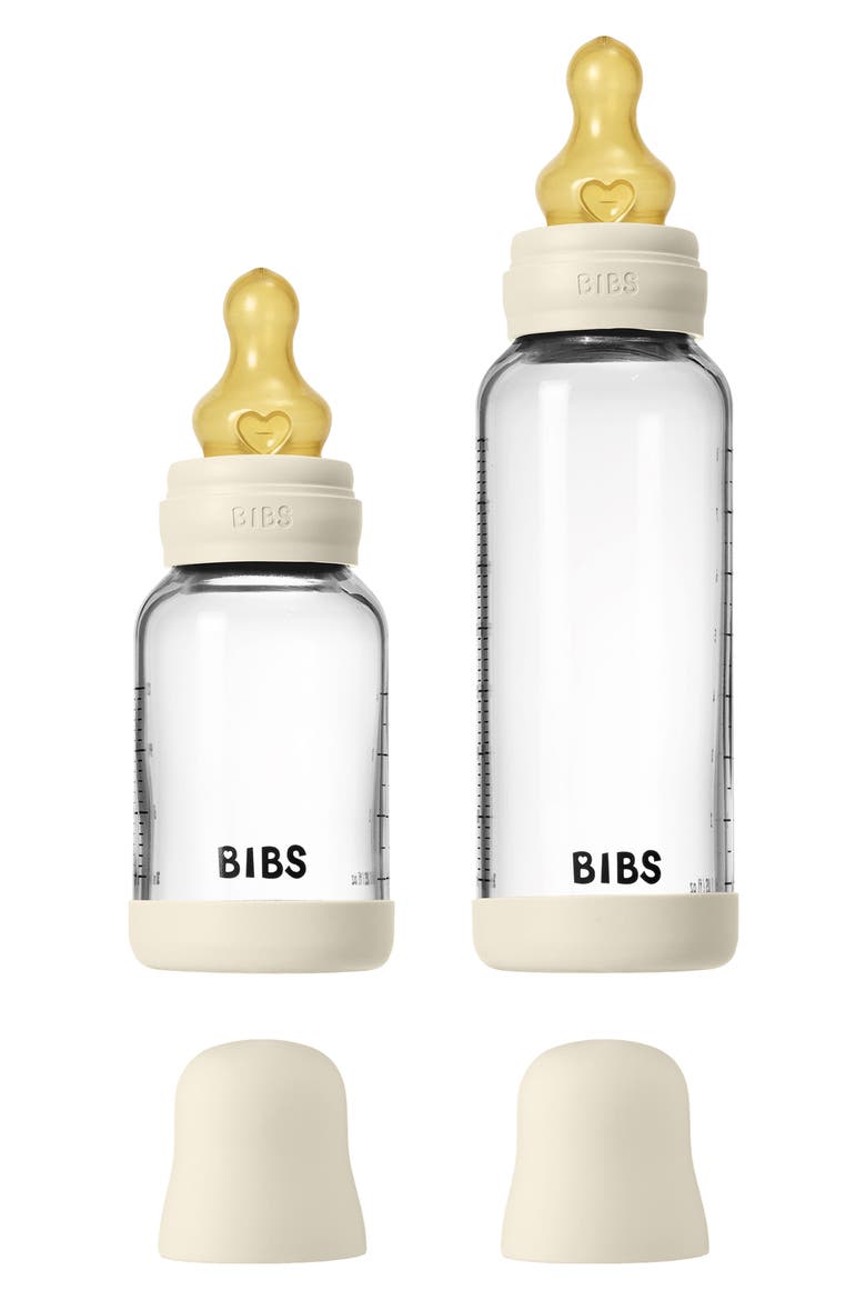 4 Oz & 8 Oz. Glass Bottle Set, Main, color, IVORY