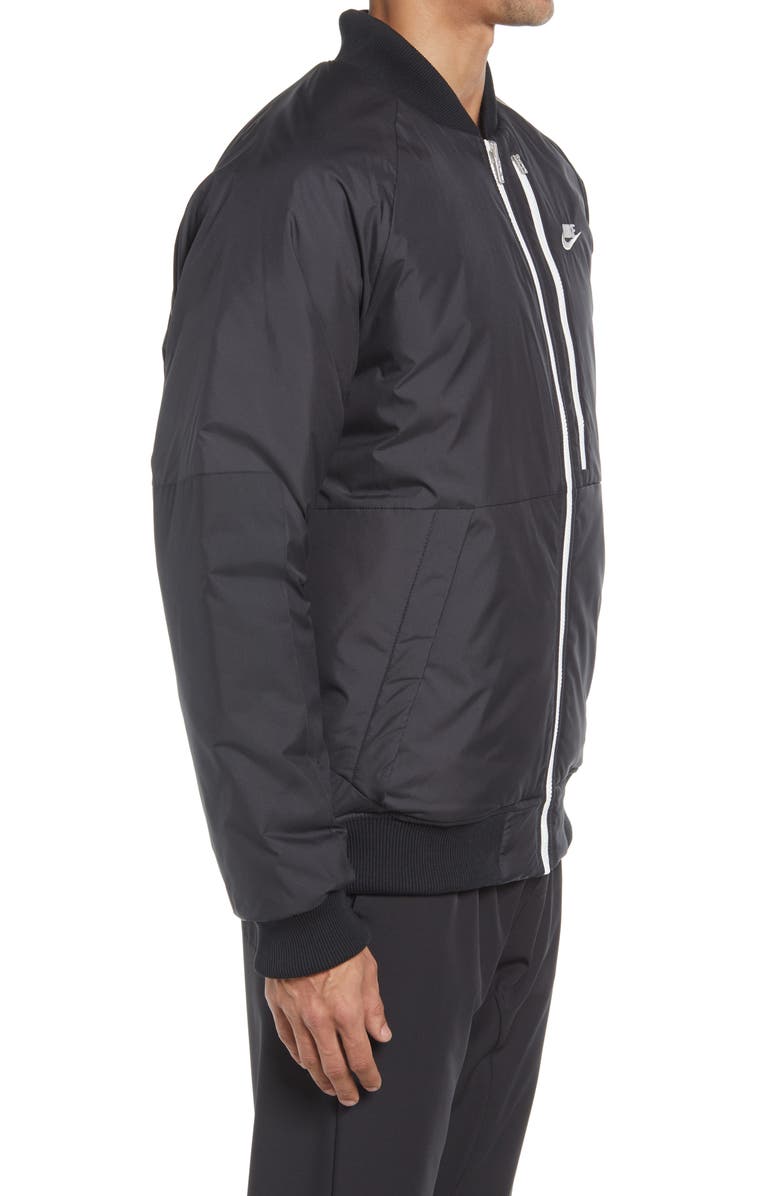 Nike Therma-FIT Legacy Reversible Water Repellent Bomber Jacket, Alternate, color, 